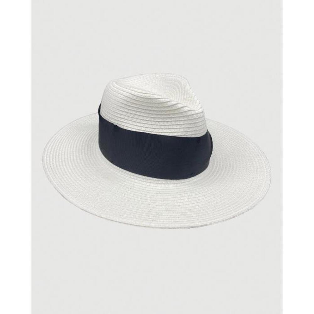 Jacaru 1867 White Panama Hat Ribbon JA409AC61EBU