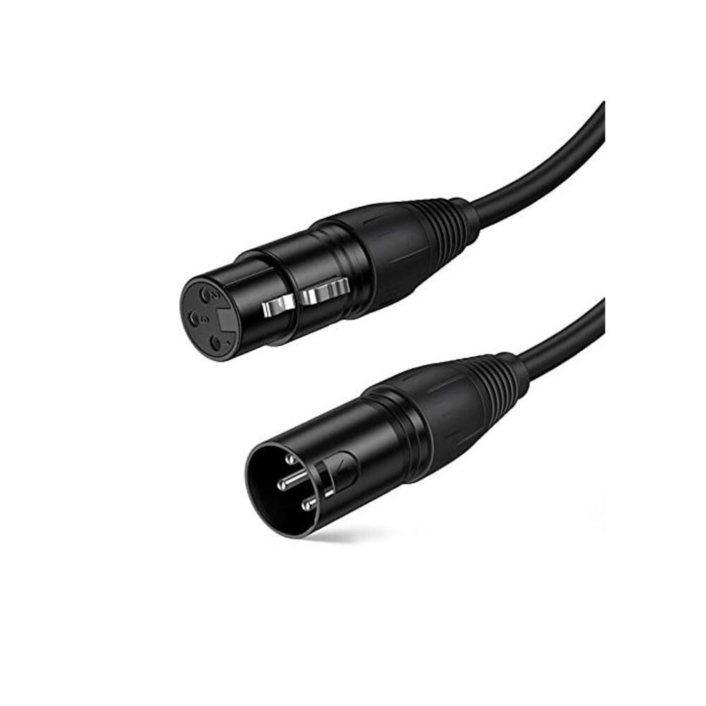 XLR Cable, CableCreation XLR Male to XLR Female Balanced 3 PIN Microphone Cable, 3 Feet/Black B01JY29TVA