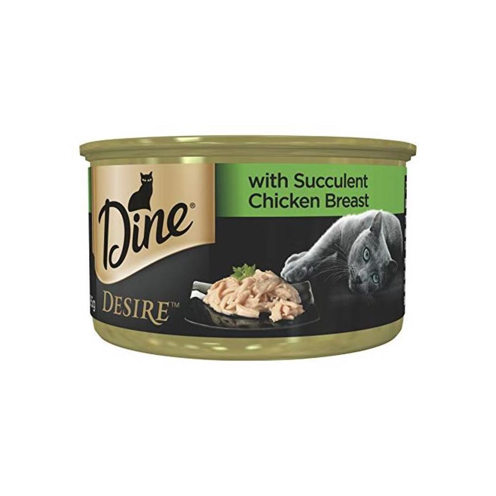 Dine Desire Succulent Chicken Breast Wet Cat Food 85G Can, 24 Pack B07G338GDL