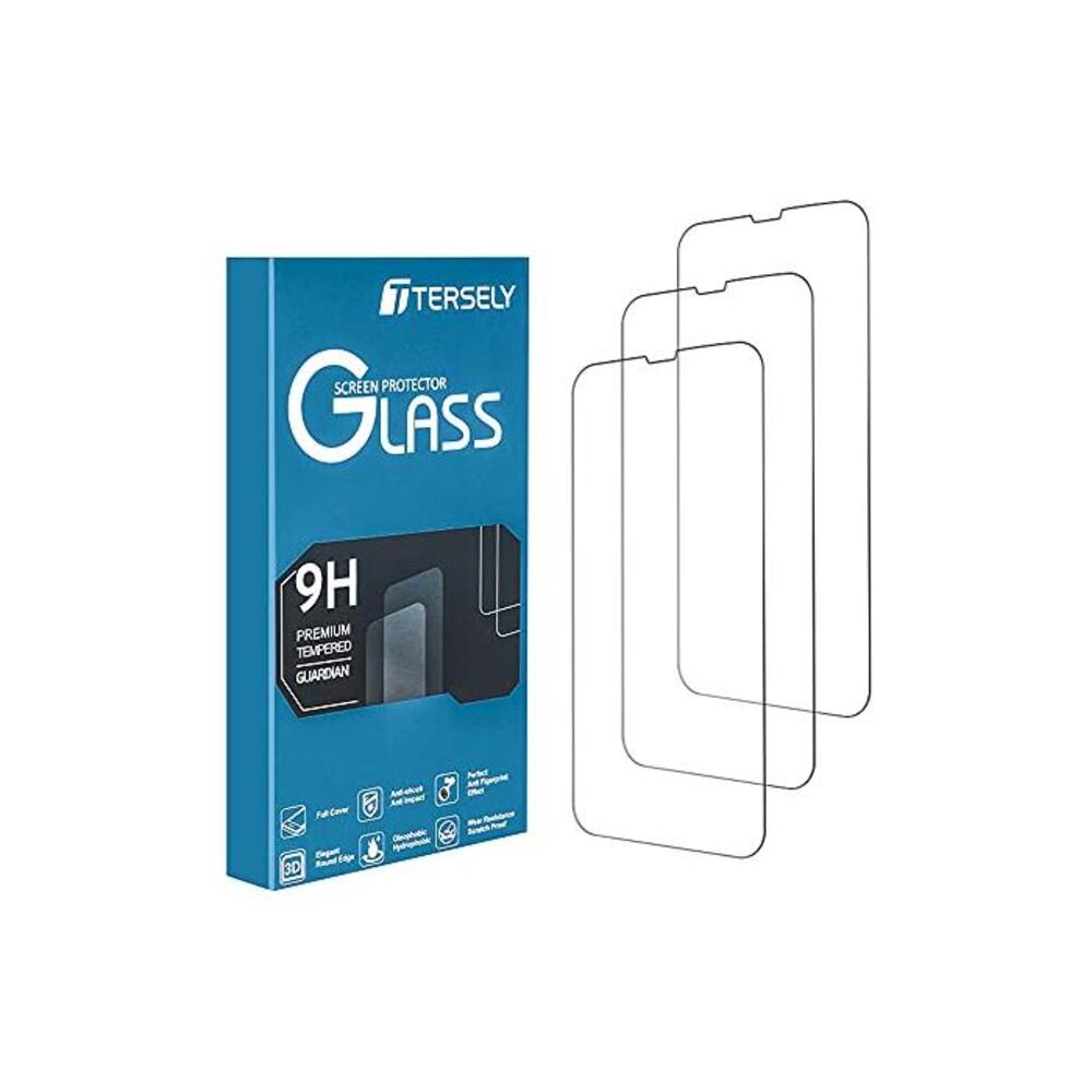 T Tersely Tempered Glass Screen Protector for iPhone 13 Pro Max [6.7 inch][3 Packs] with Installation Alignment Frame, Premium HD Case Friendly Screen Protector Film B097PFK5QP