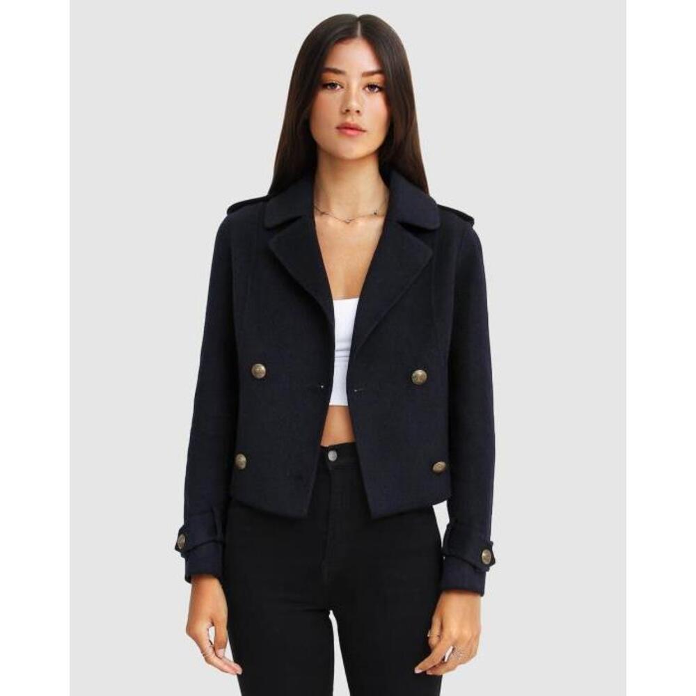 Belle &amp; Bloom Better Off Military Peacoat BE124AA25BWO