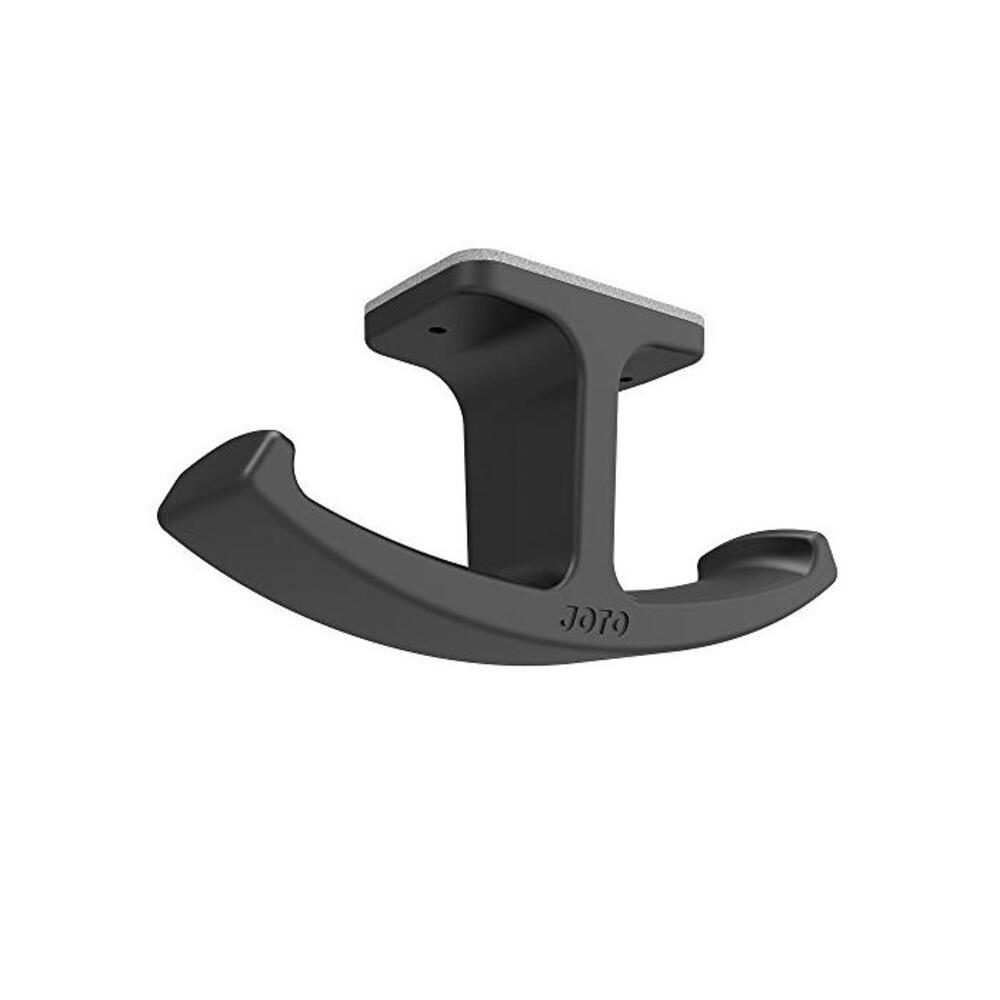 Headphone Stand Hanger, JOTO Silicone Under Desk Dual Headset Holder Mount Hook Hanger for Gaming Headphone Earphone -Black B01FVT0L8A
