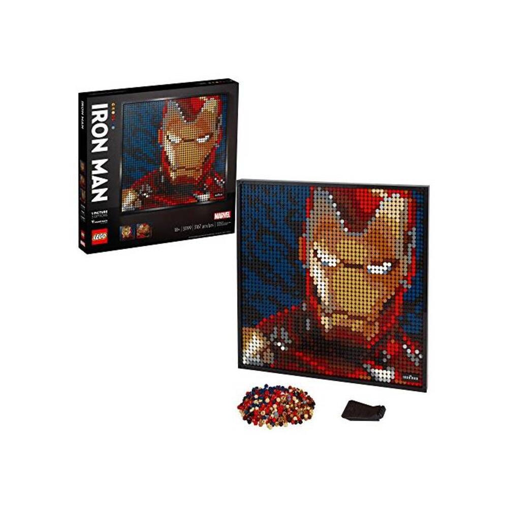 LEGO 레고 아트 마블 Studios 아이언맨 Iron Man 31199 빌딩 Kit for Adults; A 크레이티브 Wall 아트 Set Featuring 아이언맨 Iron Man That Makes an Awesome Gift (3,167 Pieces) B085B2G4FR