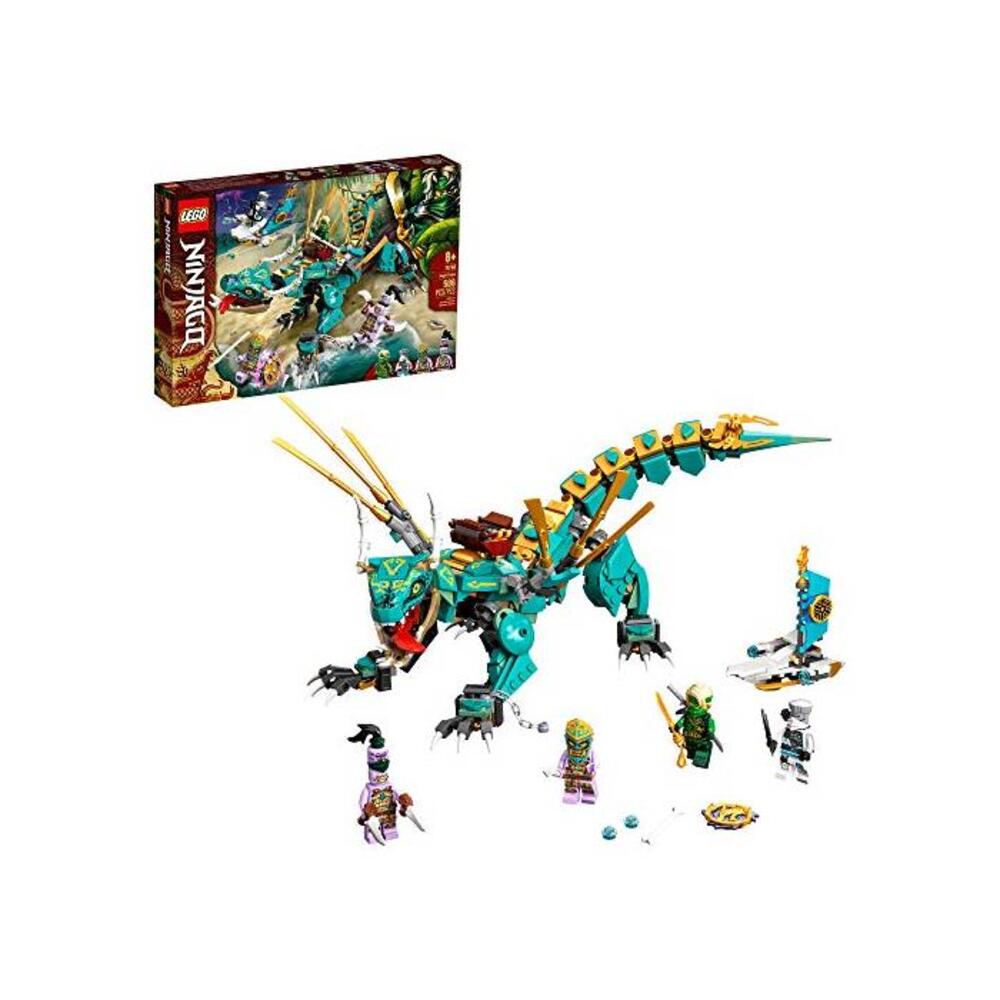 LEGO 레고 닌자고 Jungle Dragon 71746 빌딩 Kit; 닌자 Playset Featuring Posable Dragon 토이 and 닌자고 Lloyd and Zane; Cool 토이 for Kids Who Love Imaginative Play, New 2021 (506 Pie B08NF8XCHK