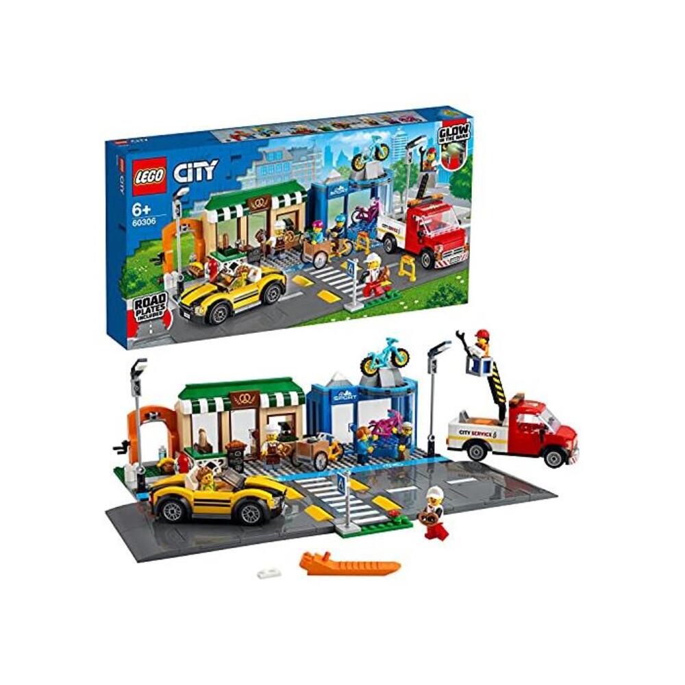 LEGO 레고 시티 Shopping Street 60306 빌딩 Kit B08NHHR662