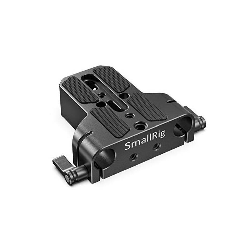 SMALLRIG Camera Base Plate with Rod Rail Clamp for Sony FS7, for Sony A7 Series, for Canon C100,C300,C500, for Panasonic Gh5-1674 B0197OP4PU