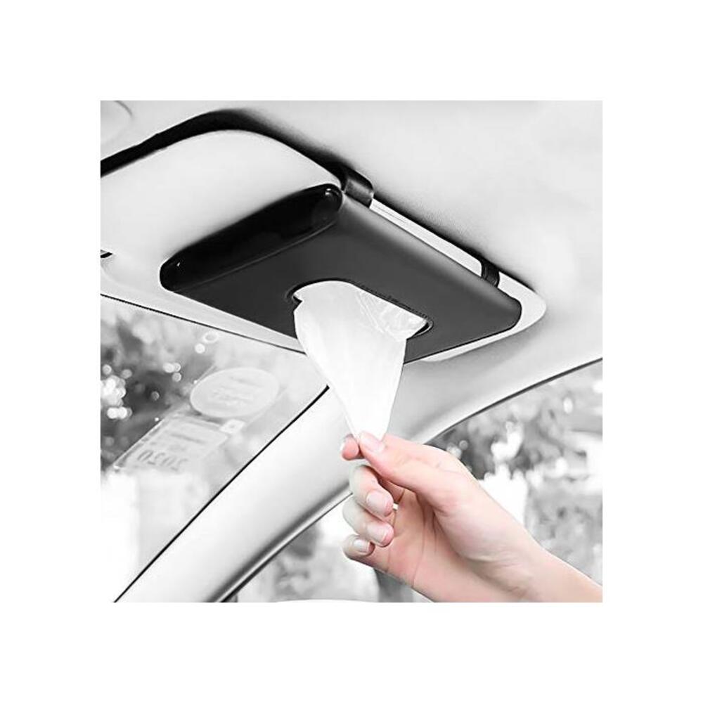 Fredysu Car Visor Tissue Holder, Car Tissue Dispenser Hanging Paper Towel Holder Case for Car Seat Back and Vehicle Side Door, Multi-use Paper Tissue Cover Case for Car &amp; Truck Dec B07VK32BNL