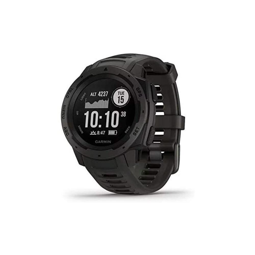 Garmin Instinct, Rugged Outdoor GPS Watch, Graphite B07HYX9P88