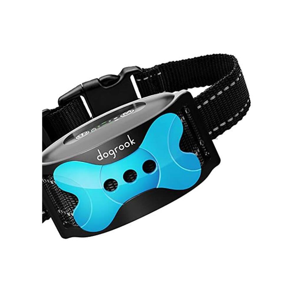 DogRook Rechargeable Dog Bark Collar - Humane, No Shock Barking Collar - w/2 Vibration &amp; Beep Modes - Small, Medium, Large Dogs Breeds - No Harm Training - Automatic Action Without B072DS462V
