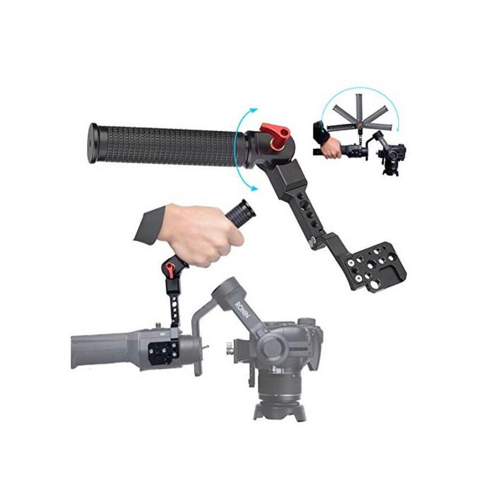 200 Degree Adjustable Handle Grip for DJI Ronin S SC Gimbal Stabilizer, Ergonomic Design Rubber Handle, Perfect for Any Angle Shoot B08817B7FZ