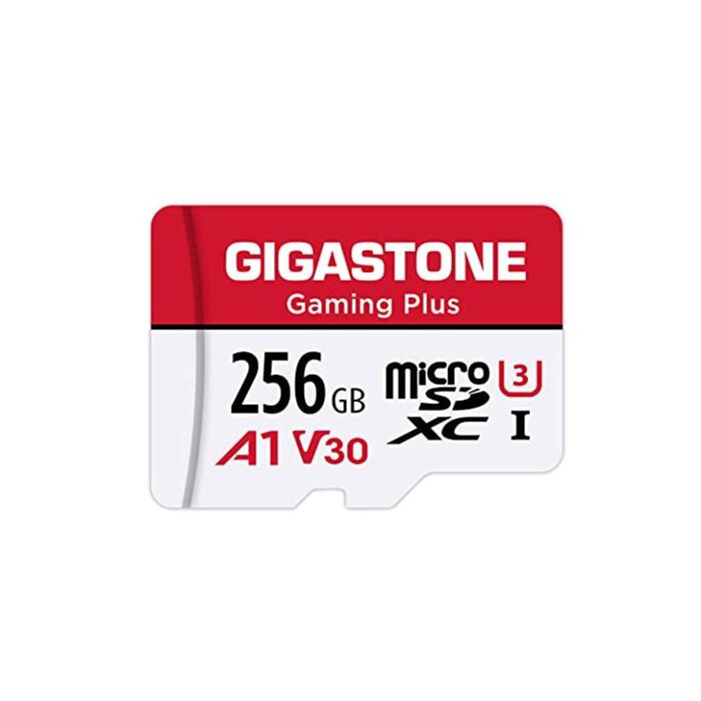 Gigastone 256GB Micro SD Card, Gaming Plus, MicroSDXC Memory Card for Nintendo-Switch, 100MB/s, 4K Video Recording, Action Camera, Wyze, GoPro,Dash Cam, Security Camera, UHS-I A1 U B07P45BKN9