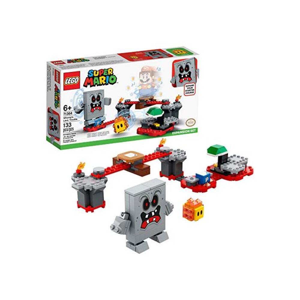 LEGO 레고 슈퍼마리오 Whomp’s Lava Trouble Expansion Set 71364 빌딩 Kit; 토이 for Kids to Enhance 더ir LEGO 레고 슈퍼마리오 Adventures with 마리오 스타ter Course (71360) (133 Pieces) B0858FSSTG