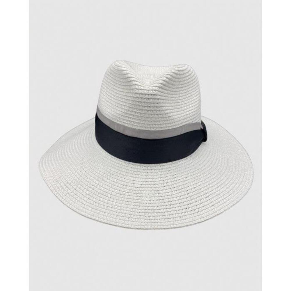 Jacaru 1867 White Panama Hat Ribbon JA409AC57URU