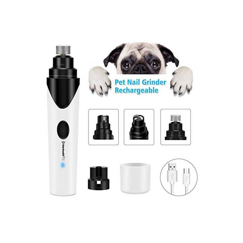 Ultra Quiet Pet Nail Grinder for Dogs Electric Rechargeable USB Charging Dog Nail Grinder for Small Medium Large Dogs Cats and Other Animal Paws,Pet Paws Grooming Kit B07BPTSBTB