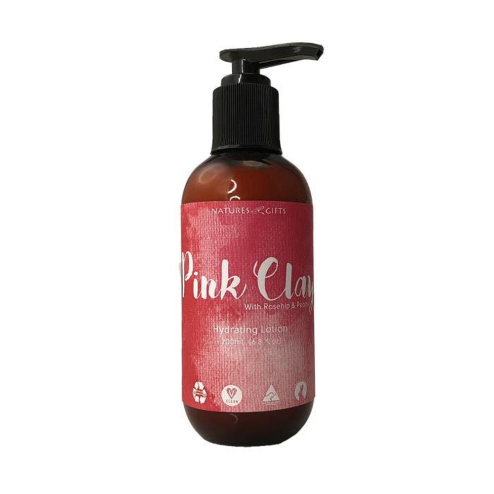 Clover Fields Natures Gifts Essentials Pink Clay with Rosehip &amp; Peony Hydrating Lotion 200ml