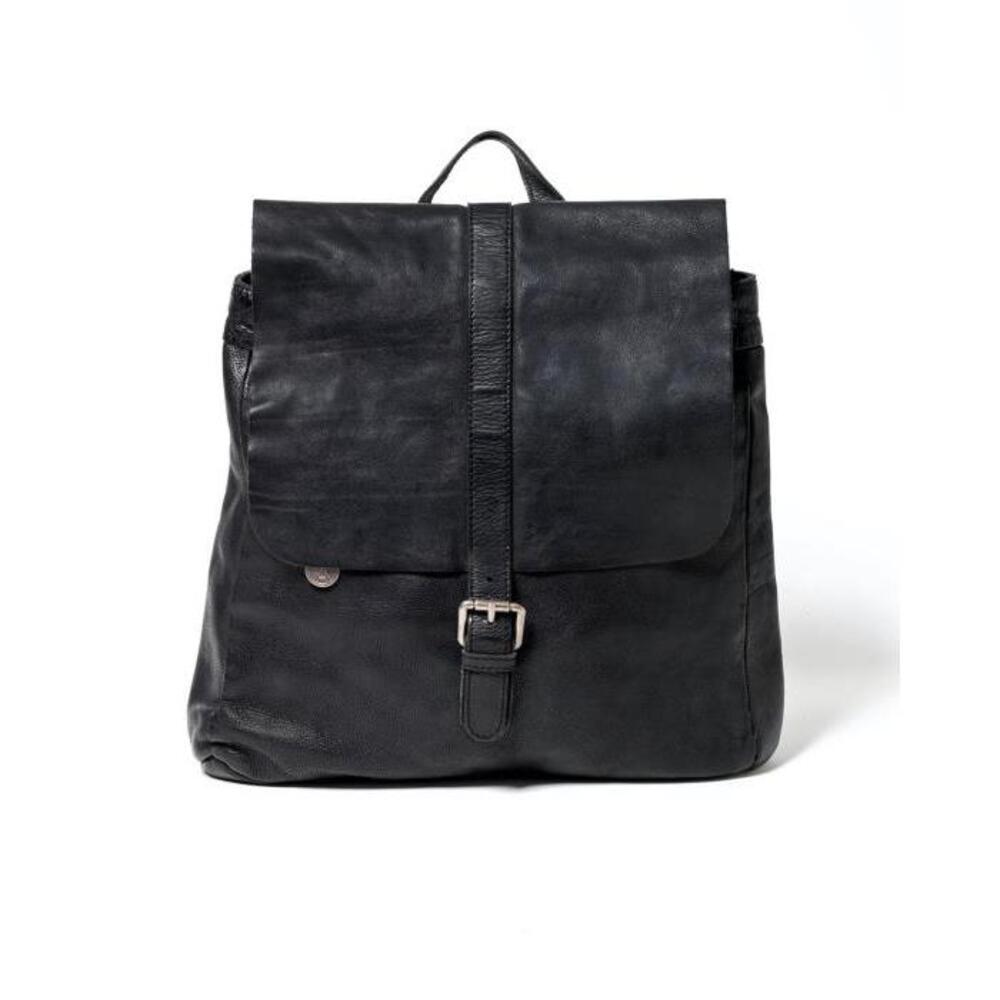 STITCH AND HIDE Hamburg Backpack BLACK-WOMENS-ACCESSORIES-STITCH-AND-HIDE-BAGS-BACK