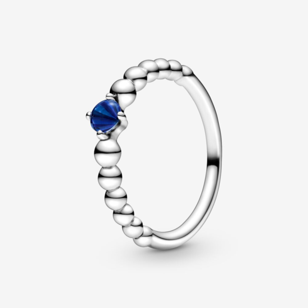 판도라 셉템버 로얄 블루 링 위드 맨-메이드 로얄 블루 크리스탈 198867C12, Pandora September Royal Blue Ring with Man-Made Royal Blue Crystal 198867C12
