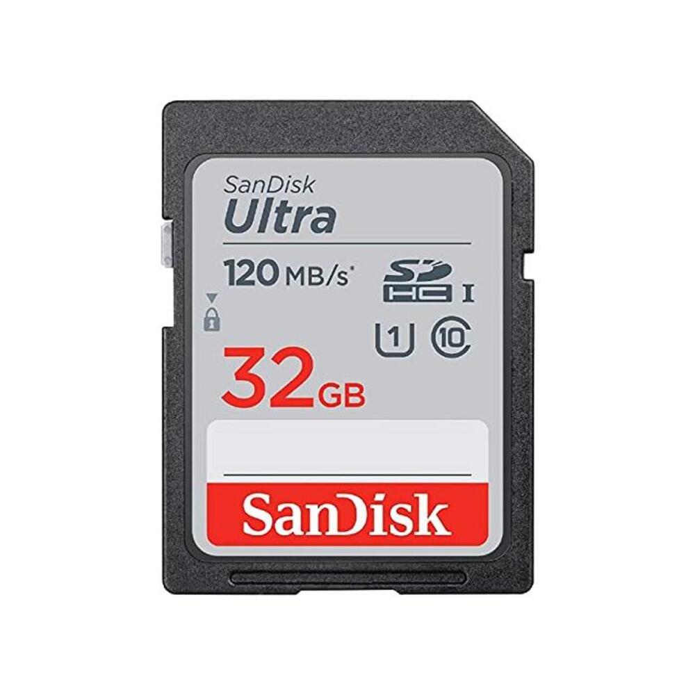 SanDisk 32GB Ultra SDHC UHS-I Memory Card - 120MB/s, C10, U1, Full HD, SD Card - SDSDUN4-032G-GN6IN B08GYG6T12