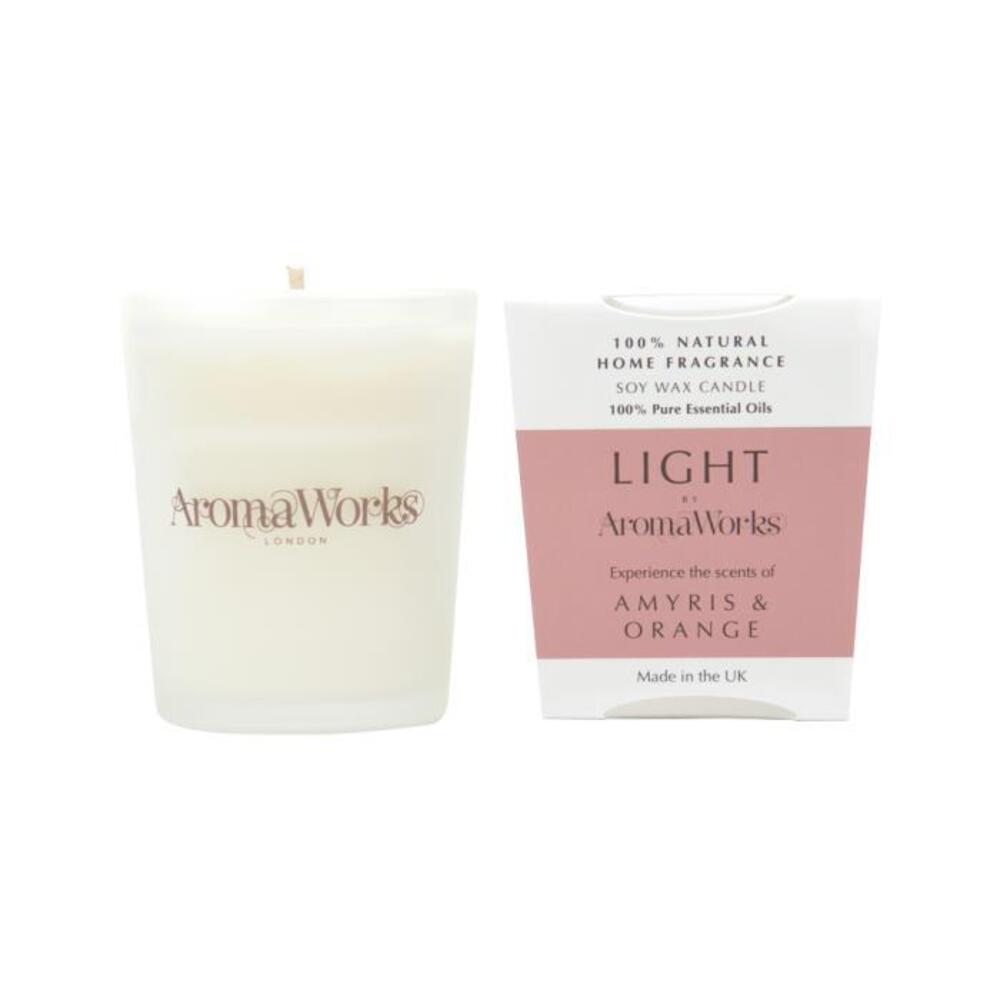 AromaWorks Light Candle Amyris &amp; Orange Small 75g