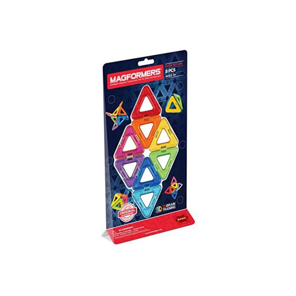 Magformers Triangles Set (8-Pieces) Magnetic Building Blocks, Educational Magnetic Tiles Kit , Magnetic Construction STEM Set B008A07OPG