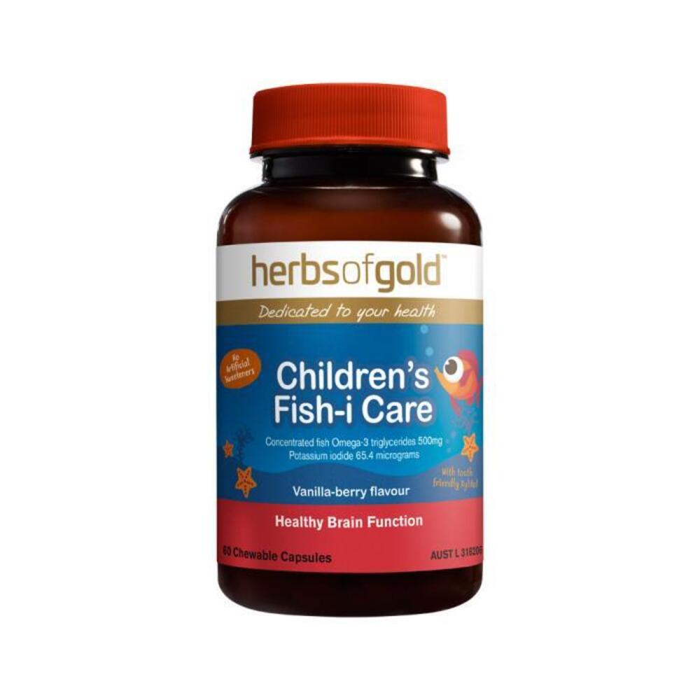 Herbs of Gold Childrens Fish i Care Chewable 60c