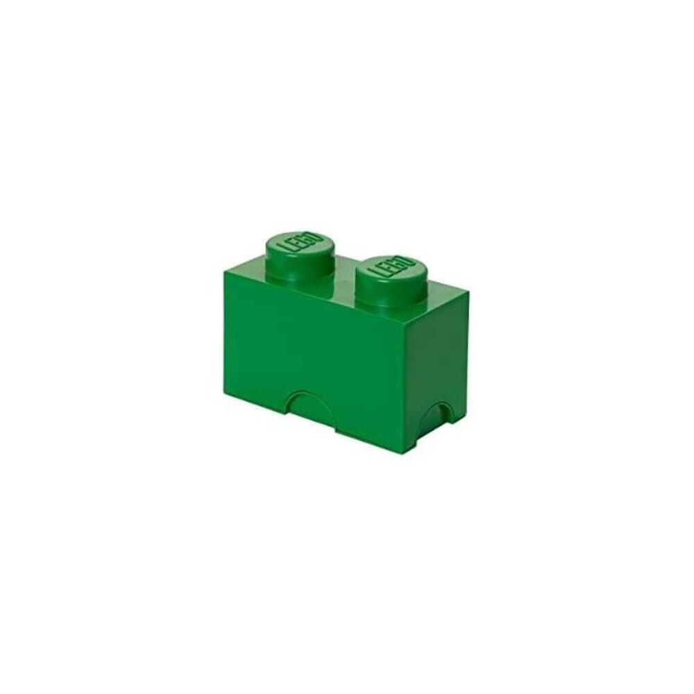 LEGO 레고 스토리지 Brick with 2 Knobs, in Dark Green B008KQ1QGS