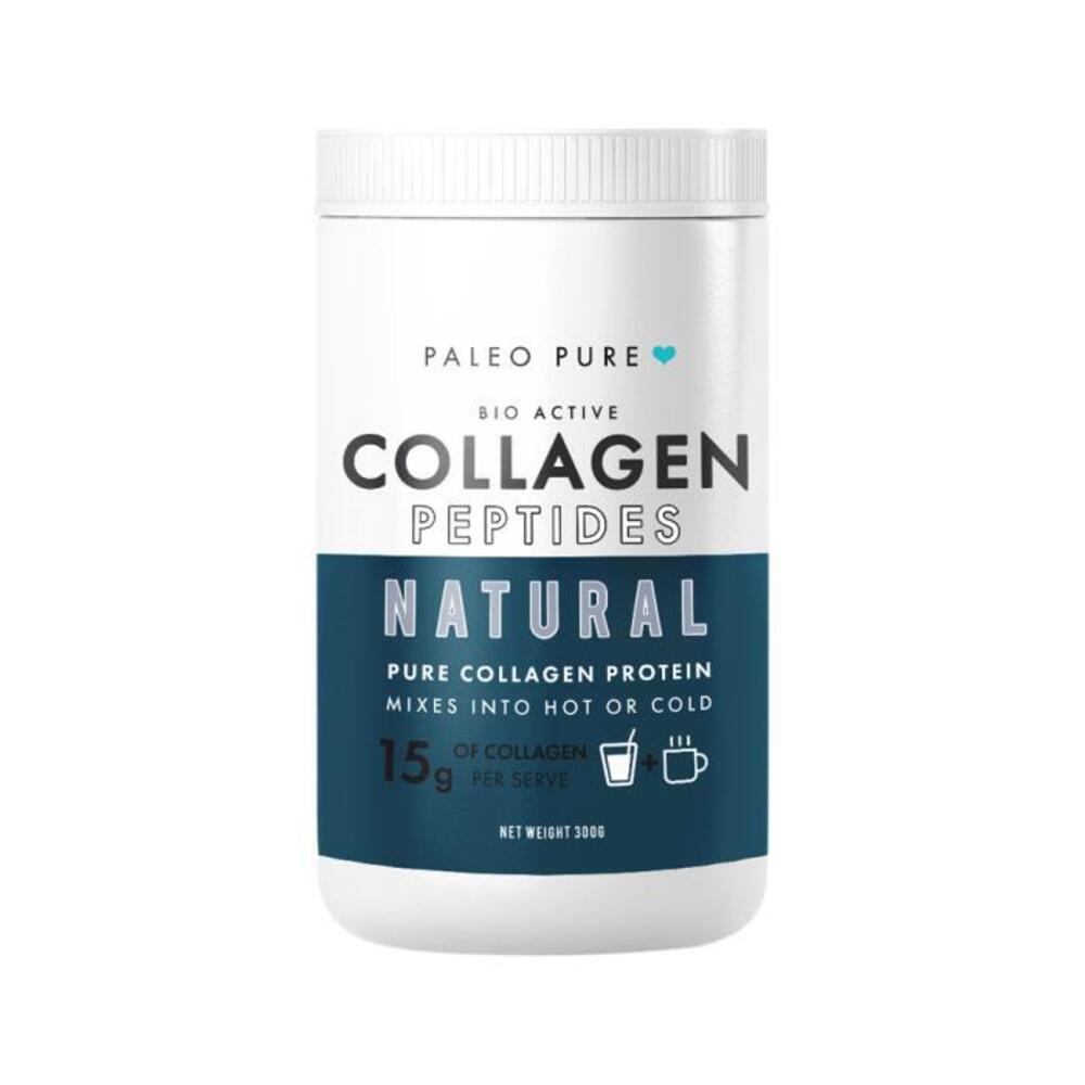 Paleo Pure Bio Active Collagen Peptides (Pure Collagen Protein) Natural 300g