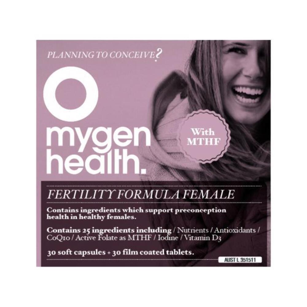 Mygen Health Fertility Formula Female 30t &amp; 30c