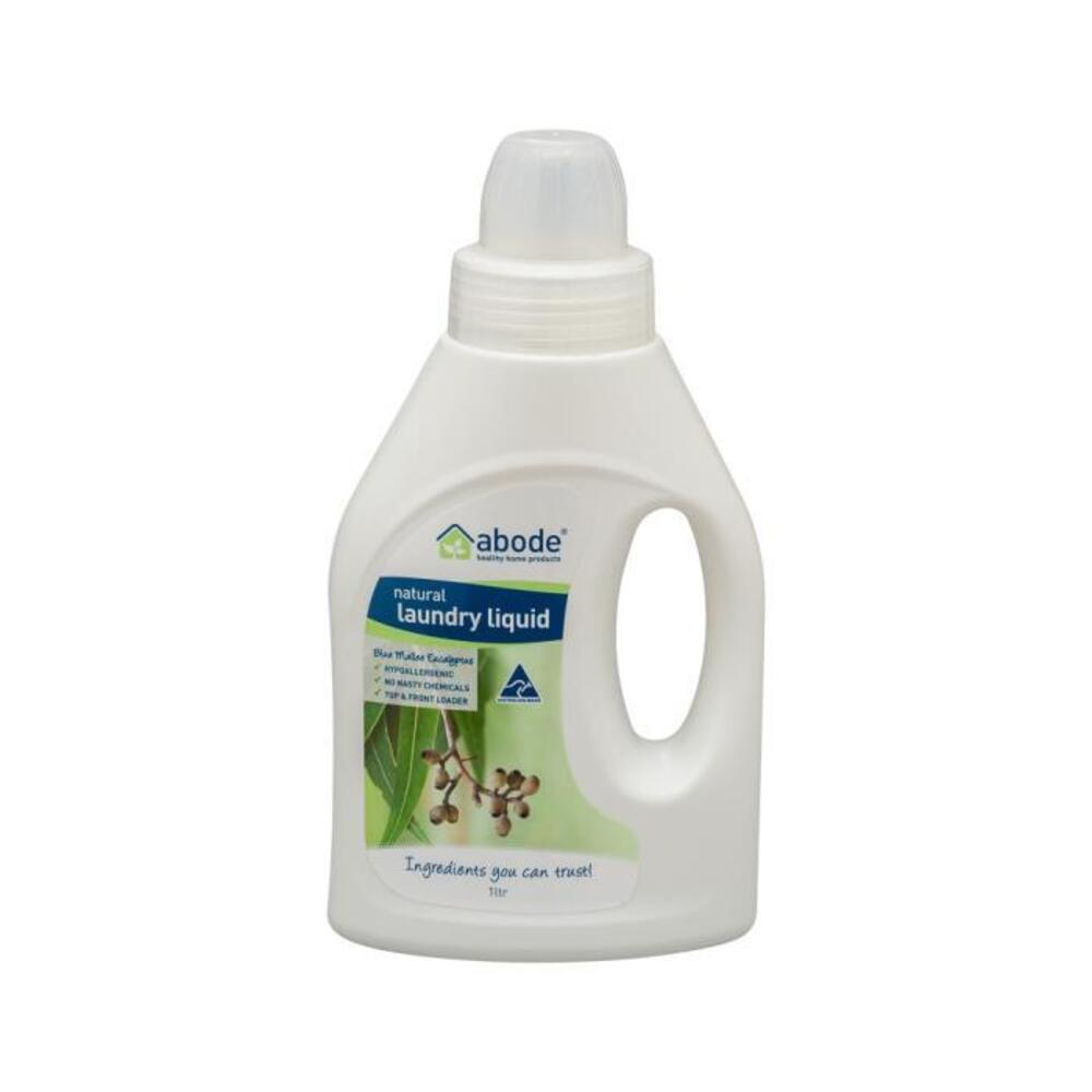 Abode Laundry Liquid (Front &amp; Top Loader) Blue Mallee Eucalyptus 1L