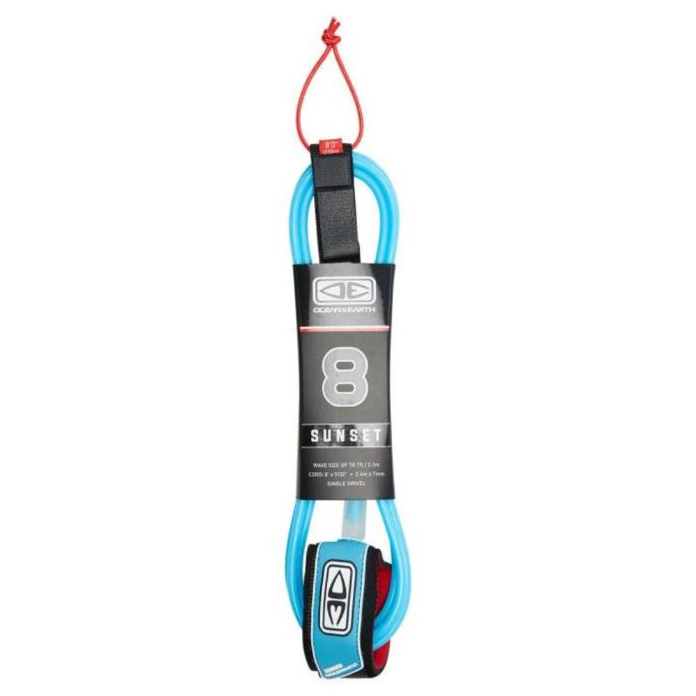 OCEAN AND EARTH 8Ft Diamond Flex Sunset Leash BLUE-BOARDSPORTS-SURF-OCEAN-AND-EARTH-LEASHES-LS80