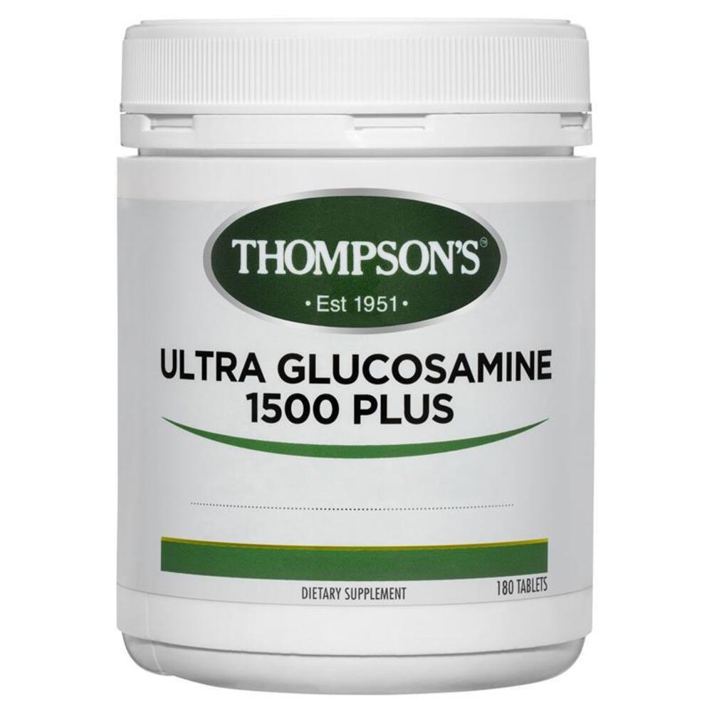 톰슨 울트라 글루코사민 1500mg 플러스 180 타블렛 Thompsons Ultra Glucosamine 1500mg Plus 180 Tablets