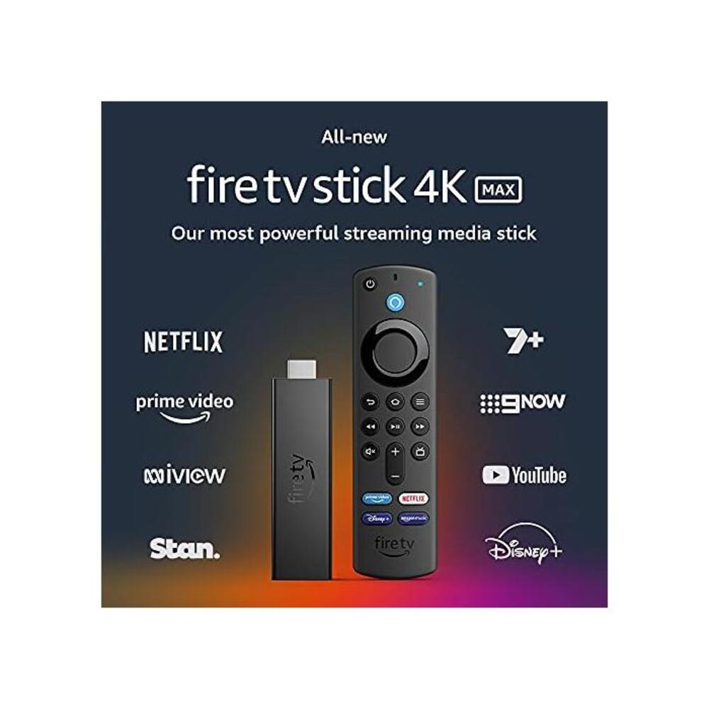 All-new Fire TV Stick 4K Max Wi-Fi 6 Compatible Alexa Voice Remote with TV controls B08MR37WXM