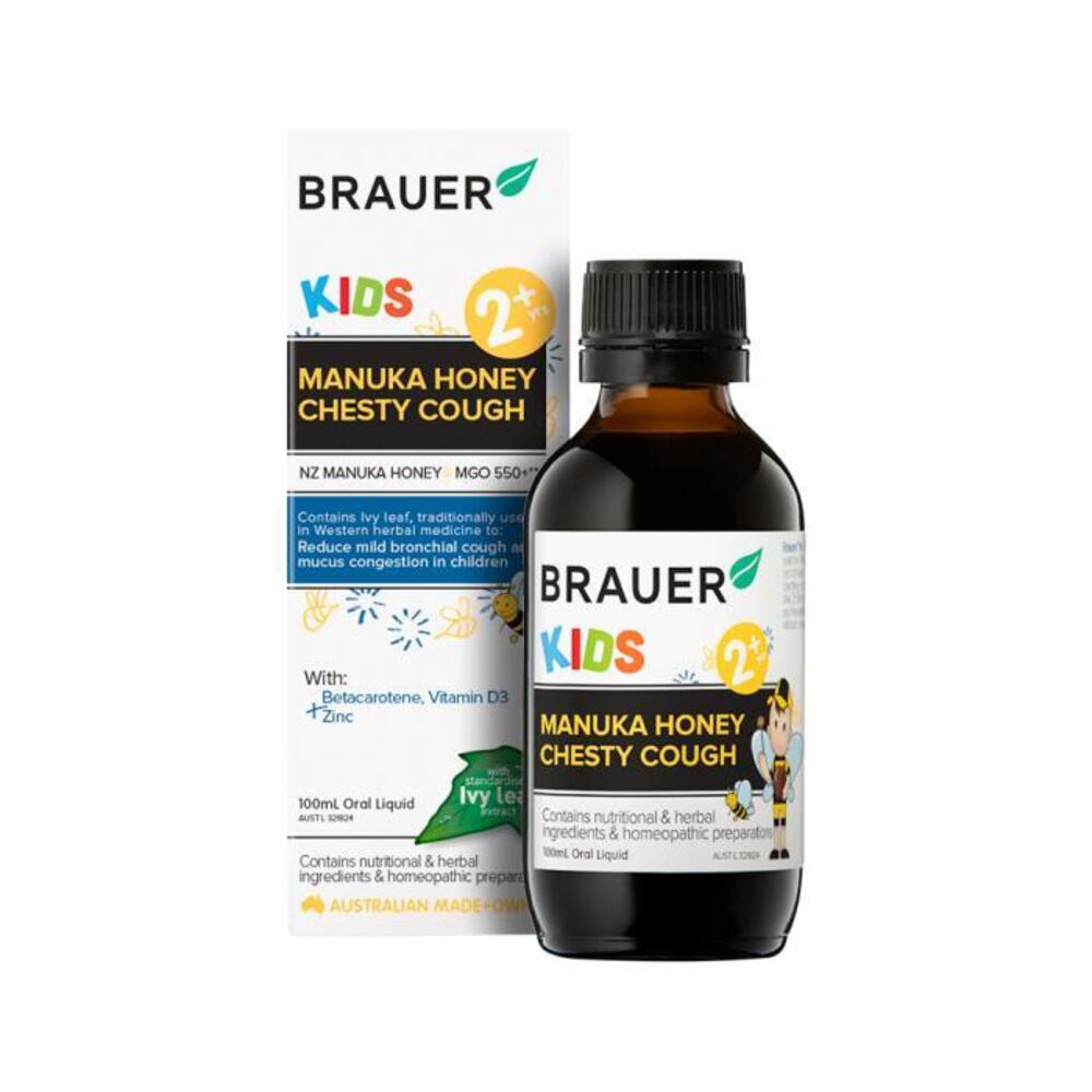 Brauer Kids Manuka Honey Chesty Cough Oral Liquid 100ml
