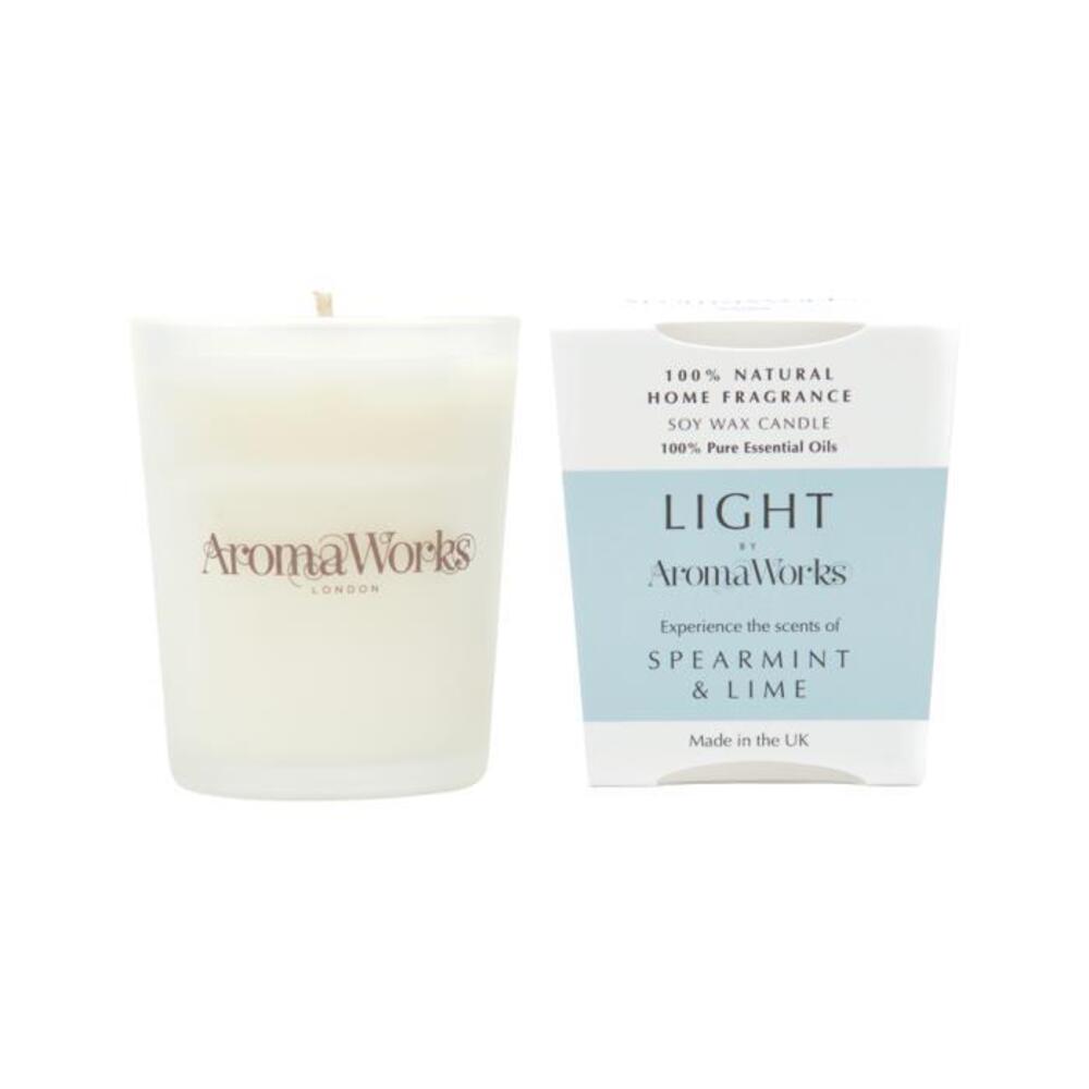 AromaWorks Light Candle Spearmint &amp; Lime Small 75g