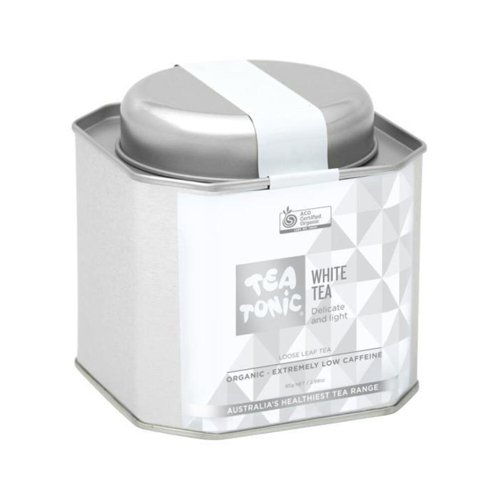 Tea Tonic Organic White Tea Caddy Tin 85g