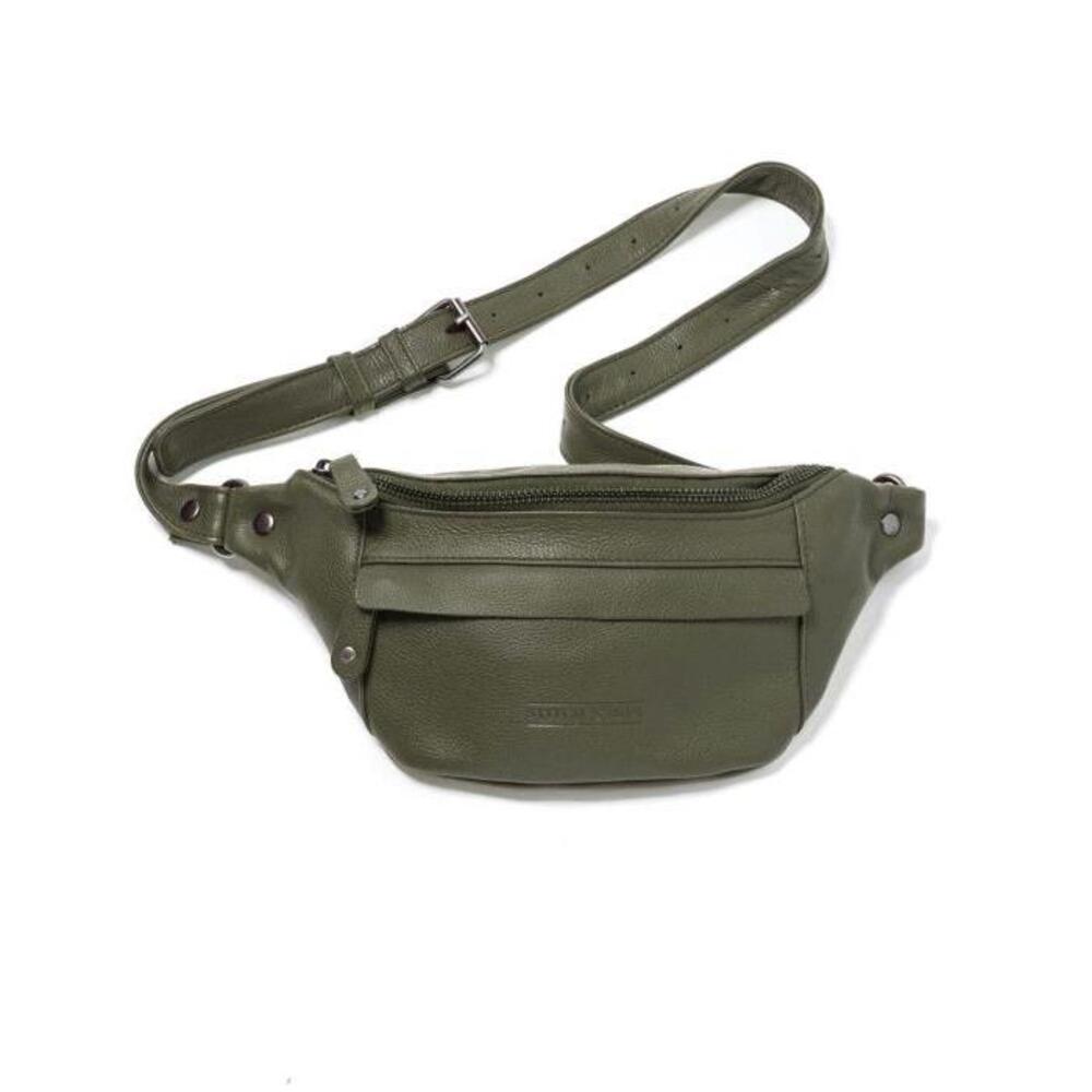 STITCH AND HIDE Bailey Hip Bag OLIVE-WOMENS-ACCESSORIES-STITCH-AND-HIDE-BAGS-BACK