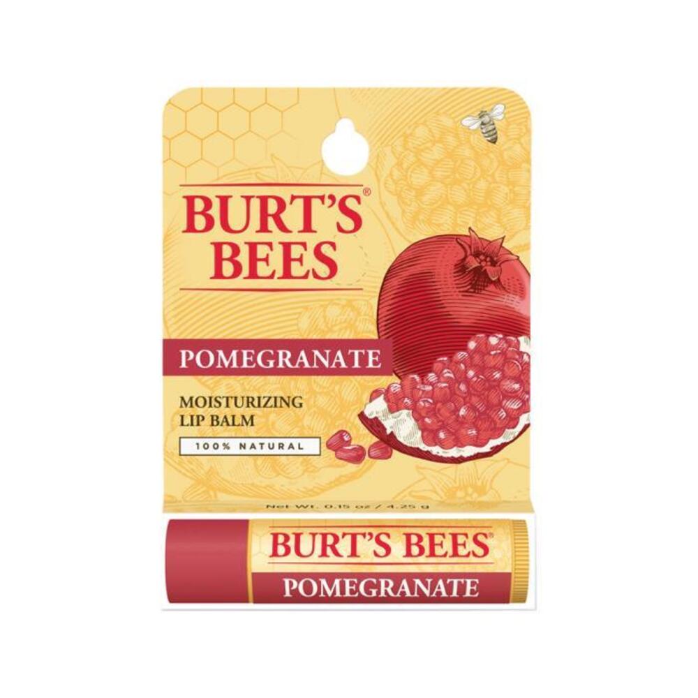 Burts Bees Moisturising Lip Balm Pomegranate 4.25g