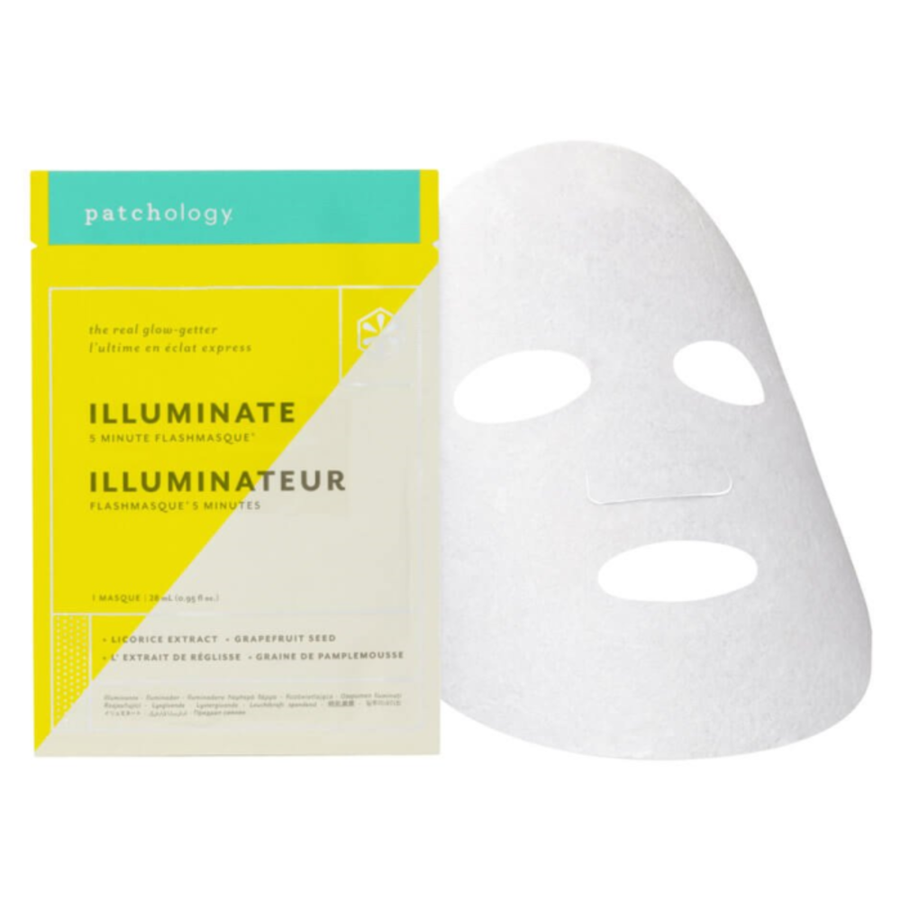 패춀로지 일루미네이트 플래쉬마스크 5 미닛 페이셜 시트 마스크, Patchology Illuminate FlashMasque 5 Minute Facial Sheet Mask V-027236