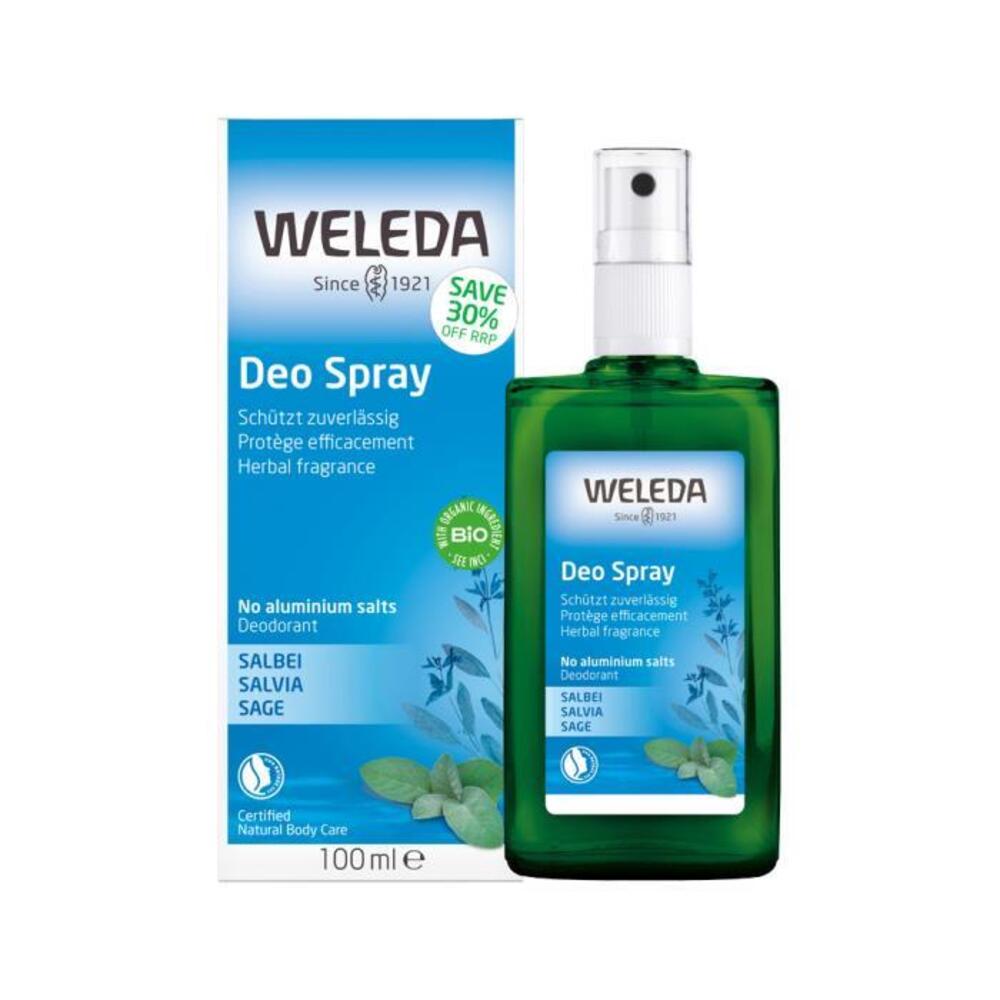 Weleda Organic Deo Spray Sage (Herbal Fragrance) STICKERED 100ml