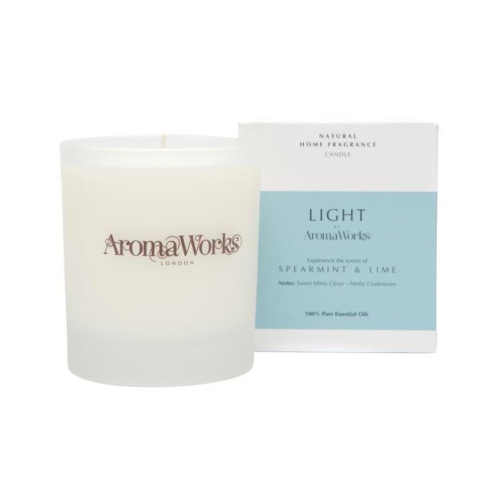AromaWorks Light Candle Spearmint &amp; Lime Medium 220g