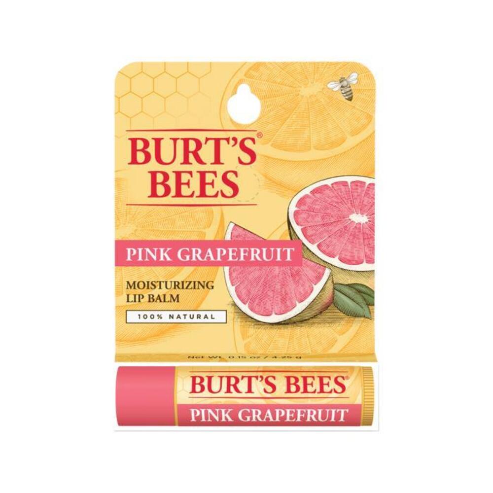 Burts Bees Moisturising Lip Balm Pink Grapefruit 4.25g