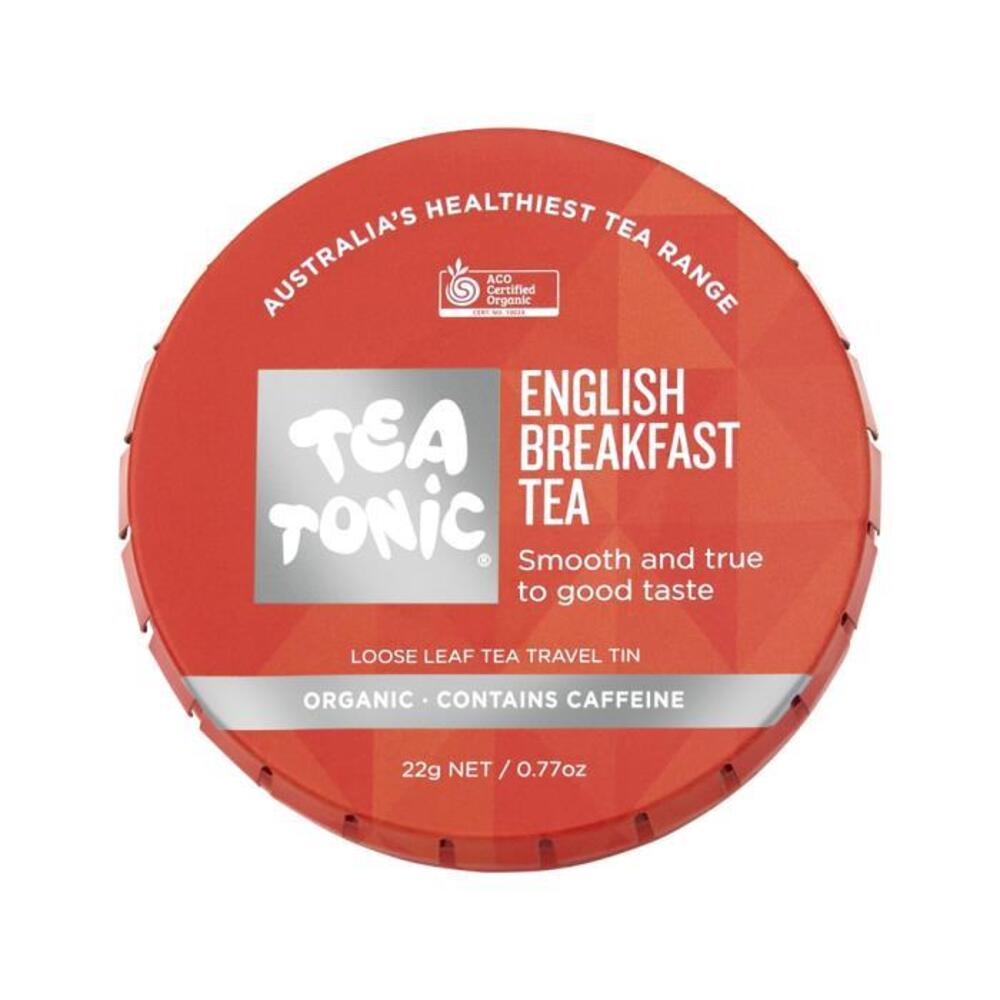 Tea Tonic Organic English Breakfast Tea Travel Tin 22g