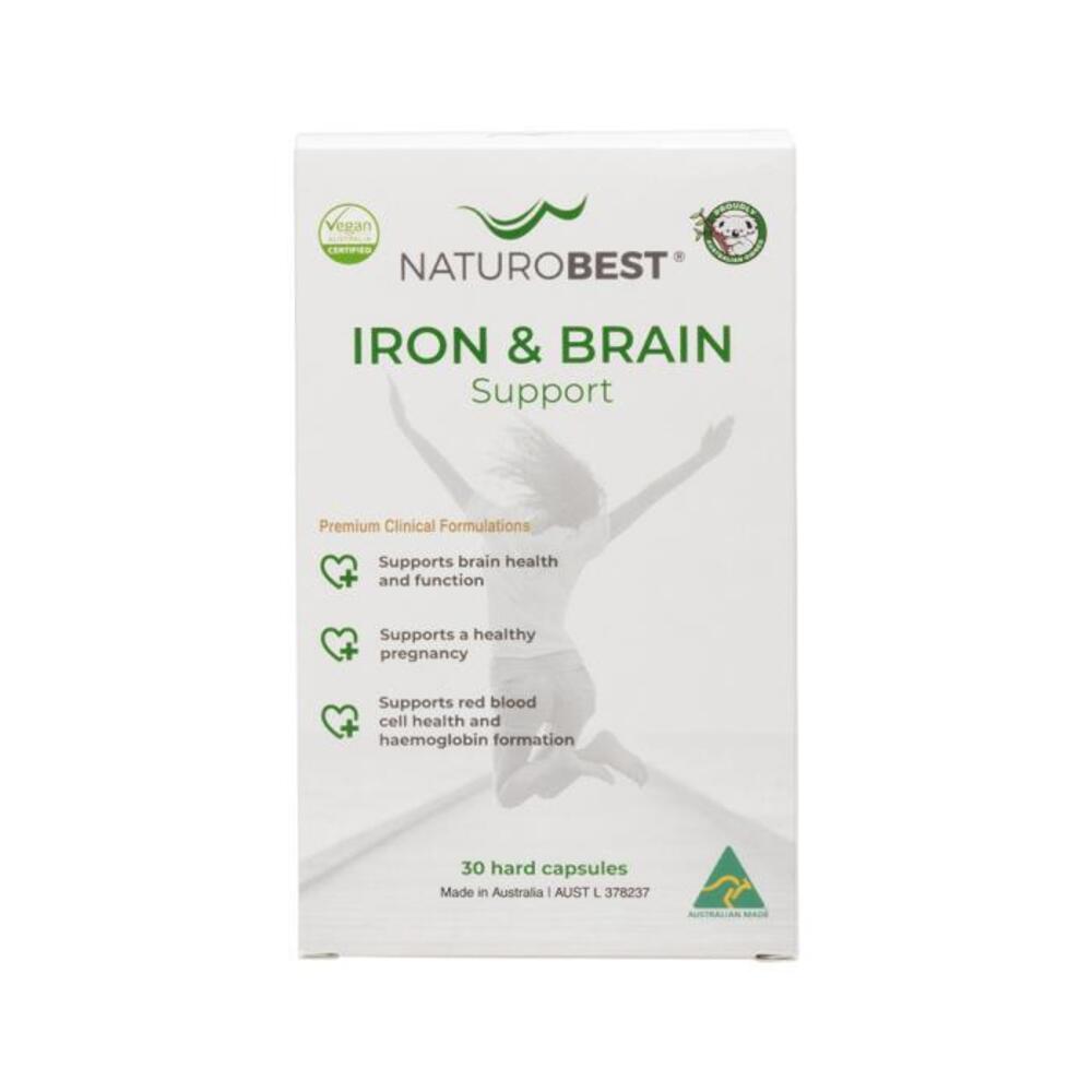 NaturoBest Iron &amp; Brain Support 30c