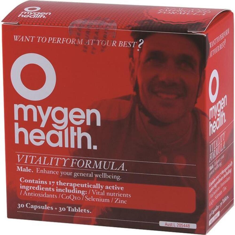Mygen Health Vitality Formula Male 30t &amp; 30c