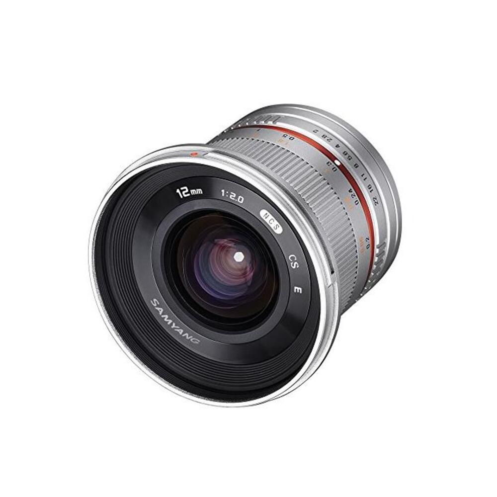 Samyang SY12M-FX-SIL 12mm F2.0 Ultra Wide Angle Lens for Fujifilm X-Mount Cameras, Silver B00KT0UB0U