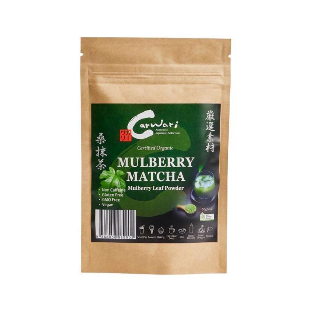 Carwari Organic Mulberry Matcha (Mulberry Leaf) Powder 50g