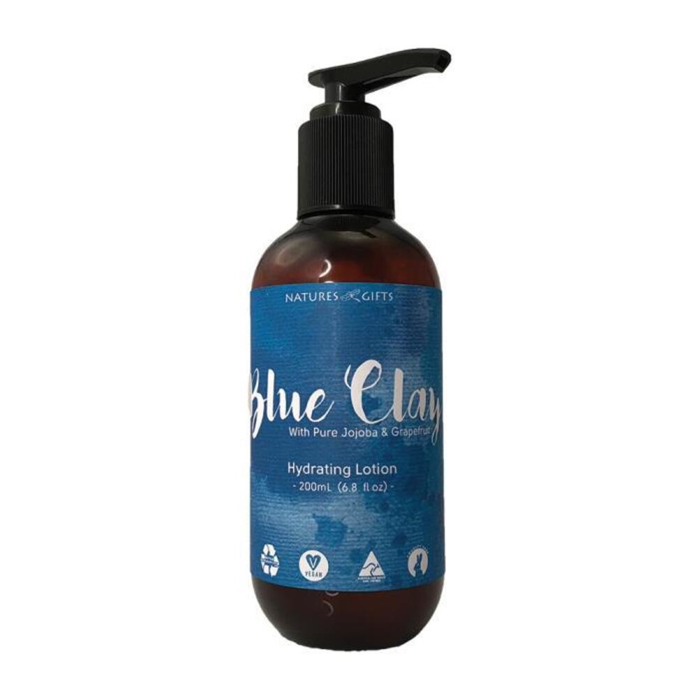 Clover Fields Natures Gifts Essentials Blue Clay with Jojoba &amp; Grapefruit Hydrating Lotion 200ml