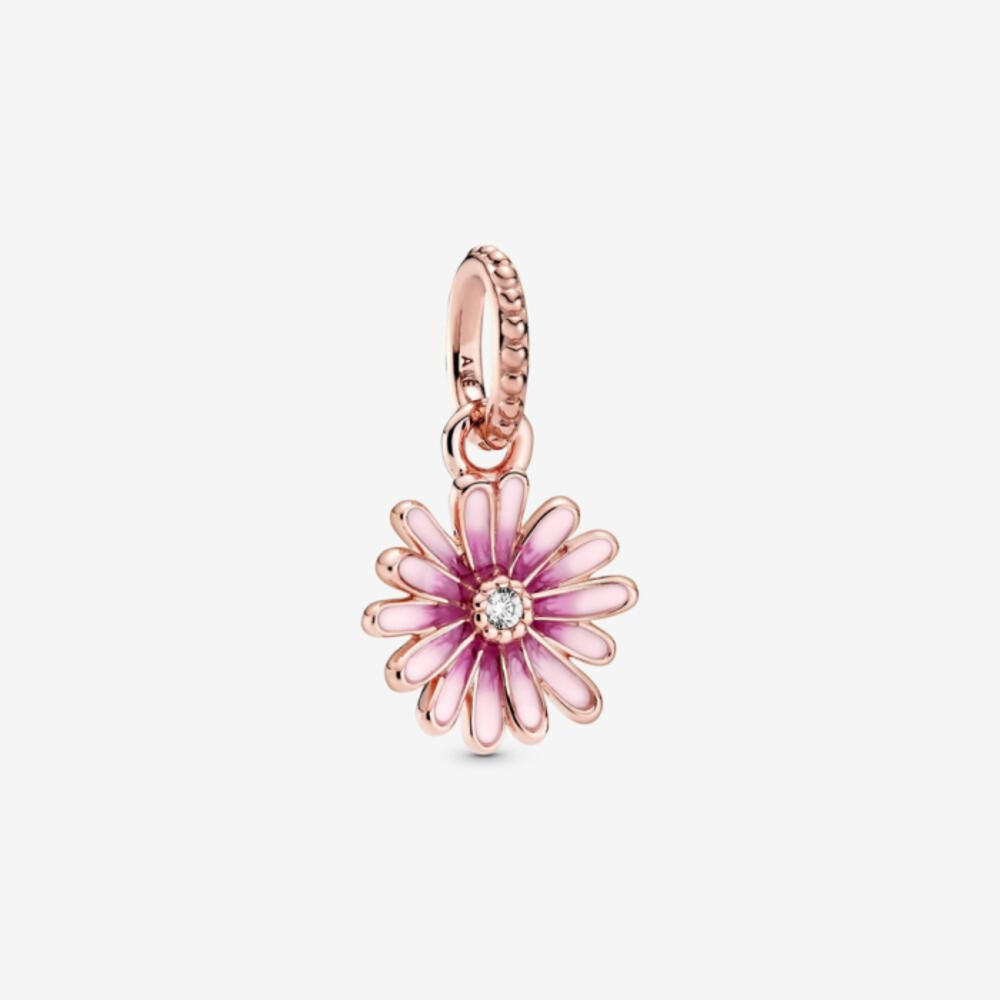 판도라 핑크 데이지 플라워 댕글 참 788771C01, Pandora Pink Daisy Flower Dangle Charm 788771C01
