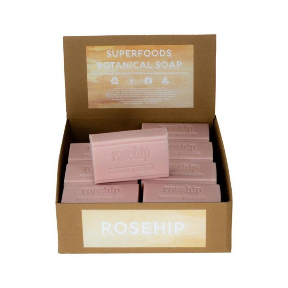 Clover Fields Superfood Botanical Rosehip Soap 150g x 16 Display