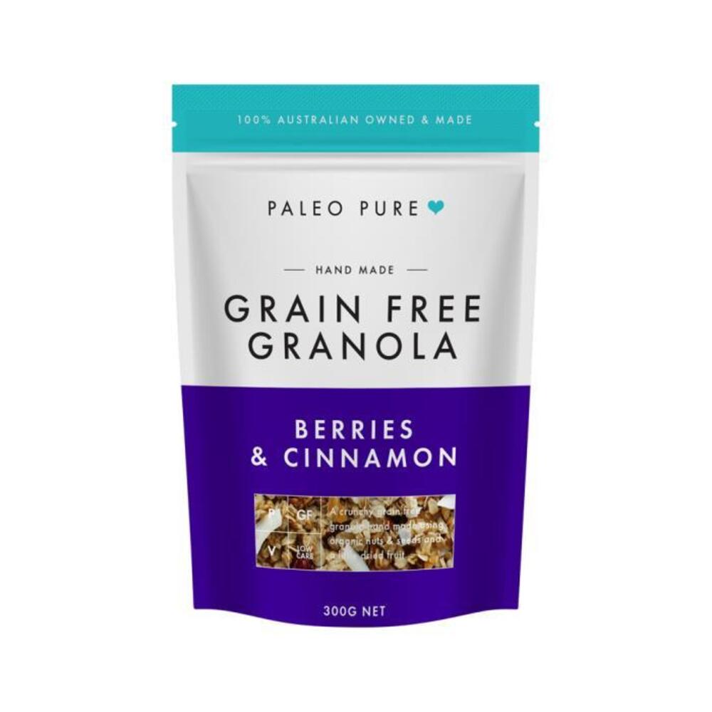 Paleo Pure Grain Free Granola Berries &amp; Cinnamon 300g